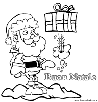 Babbo Natale da colorare